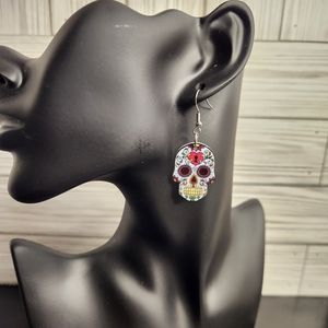 Spooky Skull Novelty Earrings